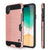 iPhone XR Case, PUNKcase [SLOT Series] Slim Fit Dual-Layer Armor Cover [Rose-Gold] (Color in image: Rose Gold)