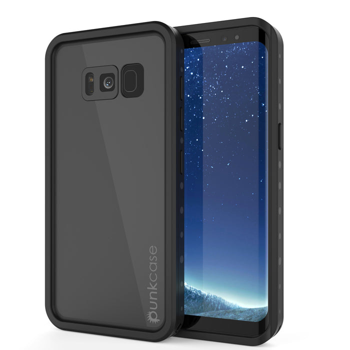 Galaxy S8 Plus Waterproof Case PunkCase StudStar Black Thin 6.6ft Underwater IP68 Shock/Snow Proof (Color in image: black)