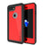 iPhone 7+ Plus Waterproof IP68 Case, Punkcase [Red] [StudStar Series] [Slim Fit] [Dirtproof] (Color in image: red)