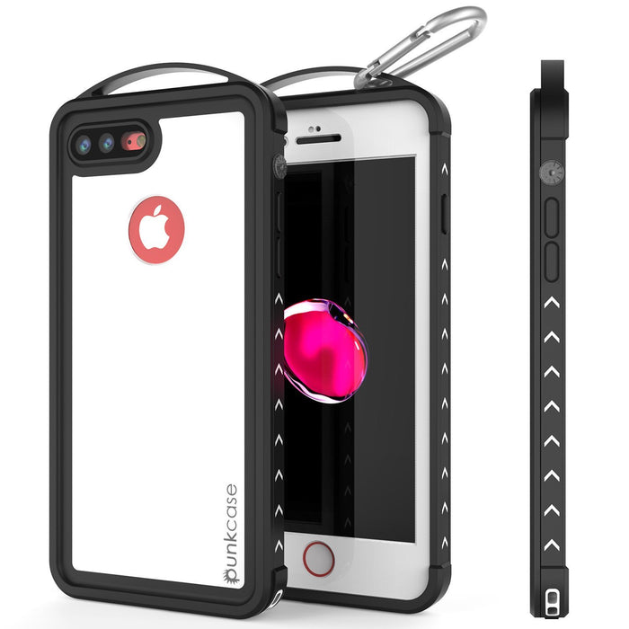 iPhone 8+ Plus Waterproof Case, Punkcase ALPINE Series, White | Heavy Duty Armor Cover (Color in image: white)