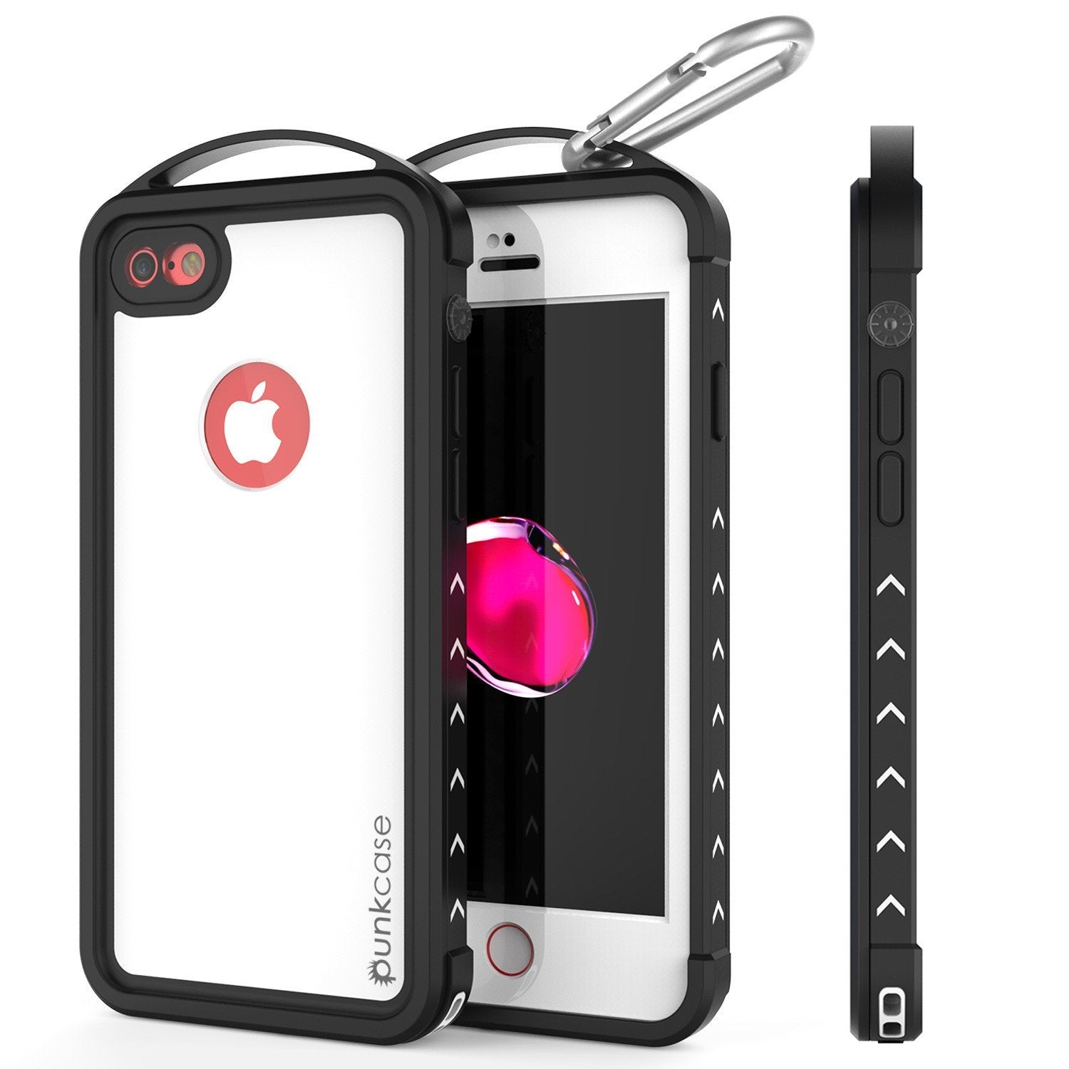 iPhone 8 Waterproof Case, Punkcase ALPINE Series, CLEAR | Heavy Duty Armor Cover (Color in image: clear)