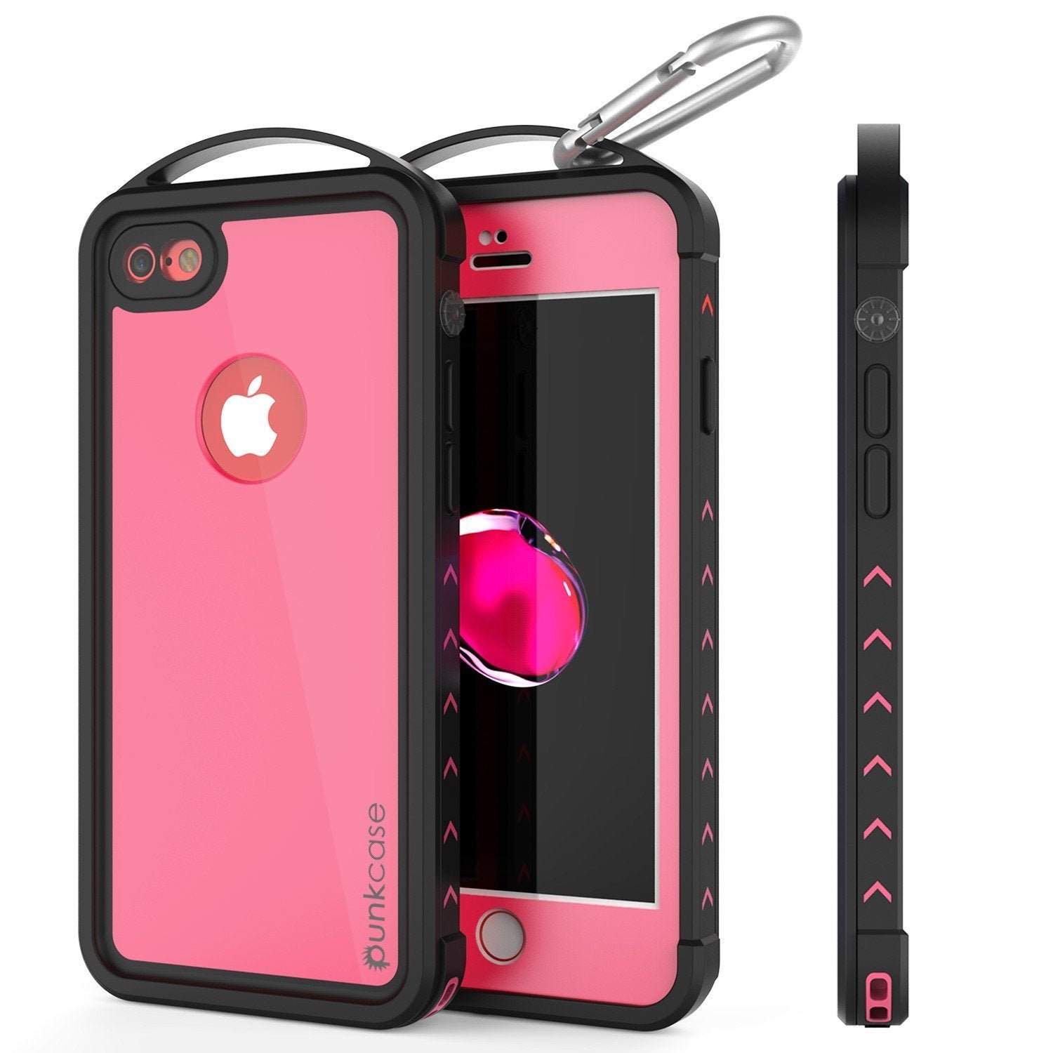 iPhone SE (4.7") Waterproof Case, Punkcase ALPINE Series, Pink | Heavy Duty Armor Cover (Color in image: pink)