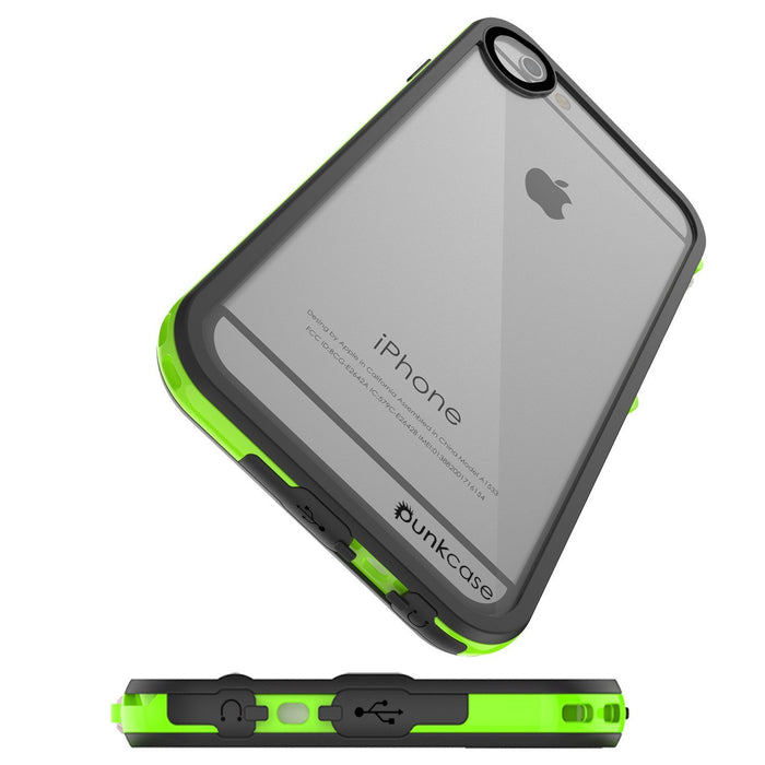 Apple iPhone 8 Waterproof Case, PUNKcase CRYSTAL 2.0 Light Green  W/ Attached Screen Protector  | Warranty (Color in image: Teal)
