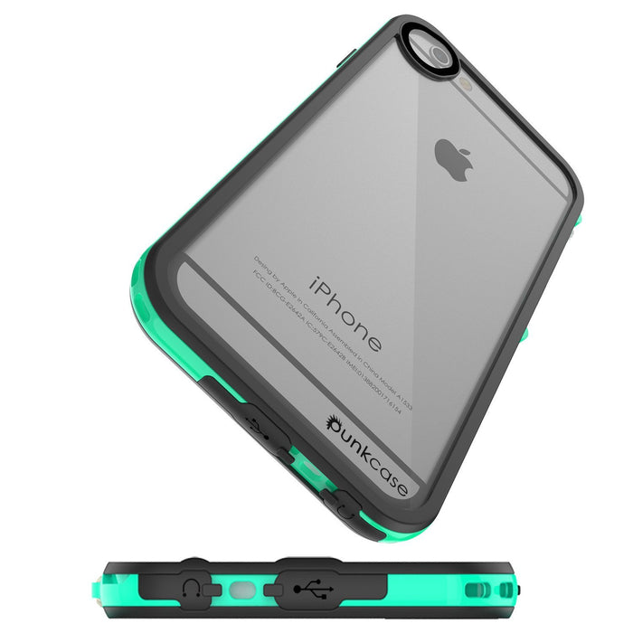 Apple iPhone 8 Waterproof Case, PUNKcase CRYSTAL 2.0 Teal W/ Attached Screen Protector  | Warranty (Color in image: Red)