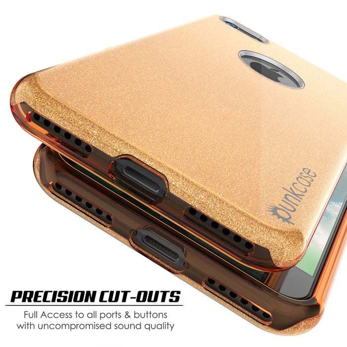 iPhone 8 Case, Punkcase Galactic 2.0 Series Ultra Slim Protective Armor TPU Cover [Gold] (Color in image: red)