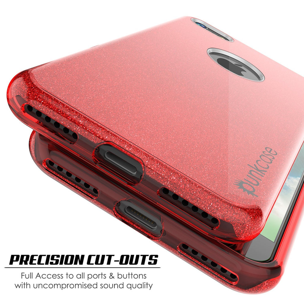 iPhone SE (4.7") Case, Punkcase Galactic 2.0 Series Ultra Slim Protective Armor TPU Cover [Red] (Color in image: gold)