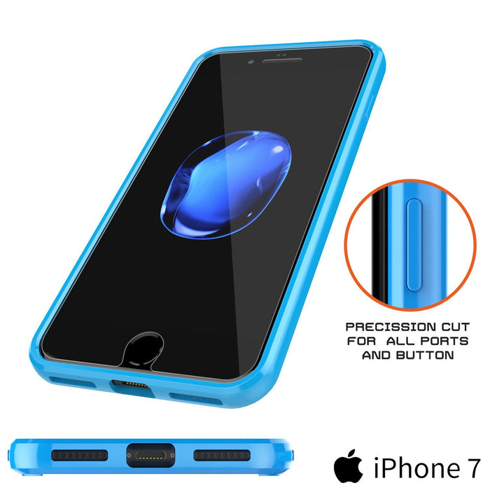 iPhone 8+ Plus Case Punkcase® LUCID 2.0 Light Blue Series w/ SHIELD Screen Protector | Ultra Fit (Color in image: black)