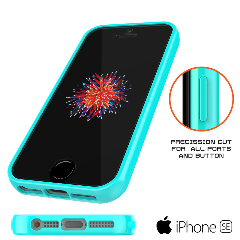iPhone SE/5S/5 Case Punkcase® LUCID 2.0 Teal Series w/ PUNK SHIELD Screen Protector | Ultra Fit (Color in image: pink)