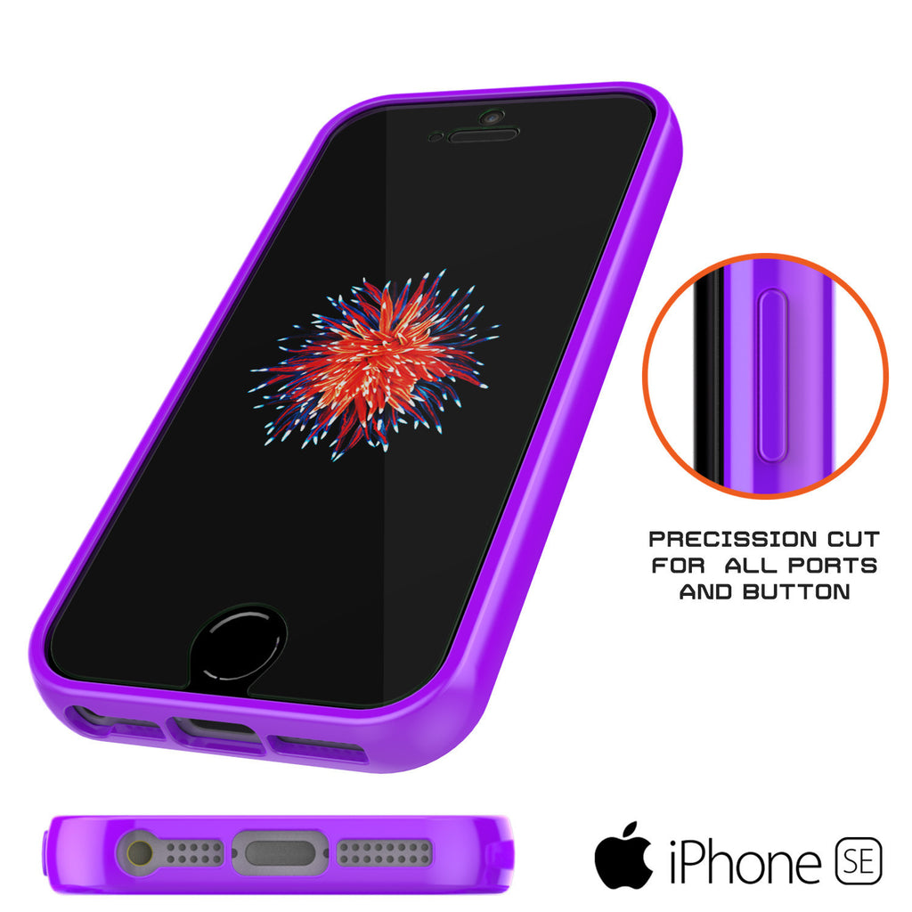 iPhone SE/5S/5 Case Punkcase® LUCID 2.0 Purple Series w/ PUNK SHIELD Screen Protector | Ultra Fit (Color in image: pink)