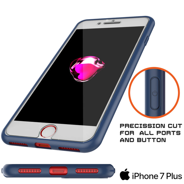 PRECISSION CUT FOR ALL PORTS AND BUTTON focuu ae auf 4 iPhone 7 Plus (Color in image: red)