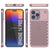 PunkCase for iPhone 14 Pro Max Aluminum Alloy Case [Fortifier Extreme Series] Ultra Durable Cover [Rose-Gold]