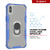 PunkCase for iPhone X Case [Magnetix 2.0 Series] Clear Protective TPU Cover W/Kickstand [Blue]