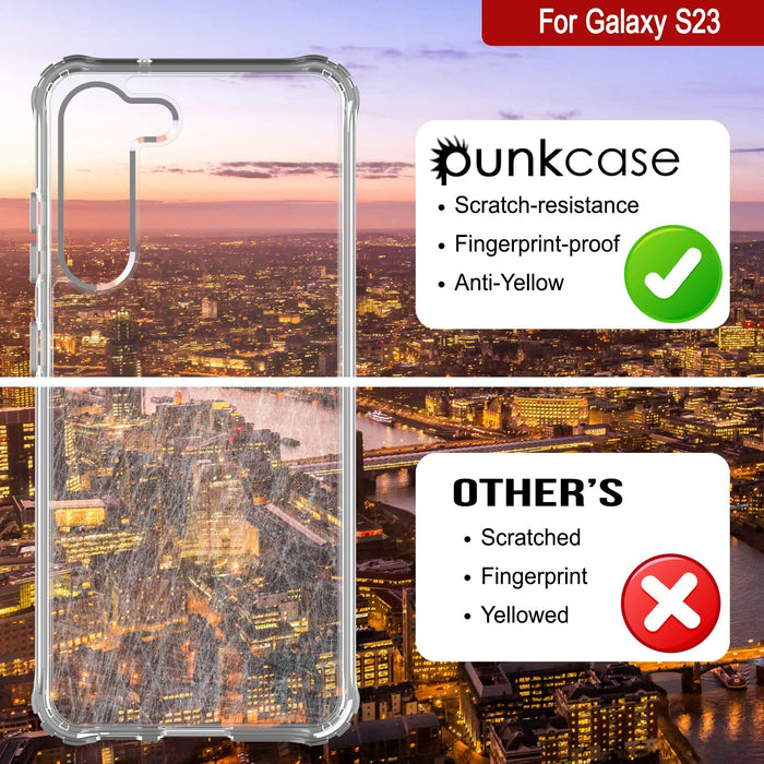 PunkCase Galaxy S23 Case [Clear Acrylic Series] for Galaxy S23 5G (6.1
