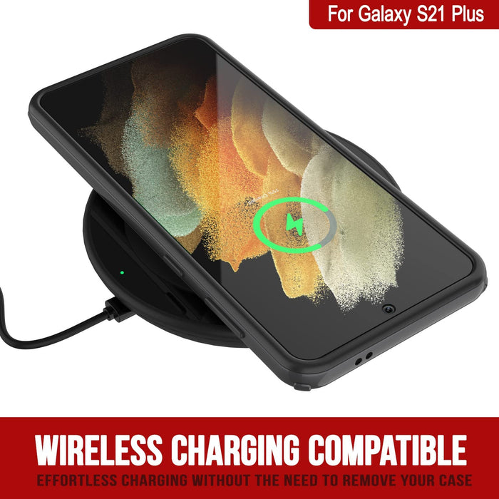 Punkcase Galaxy S21 Plus Case [Mirage Series] Heavy Duty Phone Cover (Black) 