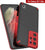 Punkcase Galaxy S21 Ultra Case [Mirage Series] Heavy Duty Phone Cover (Red) 