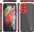 Punkcase Galaxy S21 Ultra Case [Mirage Series] Heavy Duty Phone Cover (Red) 