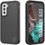 PunkCase Galaxy S22 Case, [Spartan 2.0 Series] Clear Rugged Heavy Duty Cover [Black] (Color in image: Black)