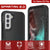 PunkCase Galaxy S22+ Plus Case, [Spartan 2.0 Series] Clear Rugged Heavy Duty Cover [Black] 