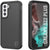 PunkCase Galaxy S22+ Plus Case, [Spartan 2.0 Series] Clear Rugged Heavy Duty Cover [Black] (Color in image: Black)