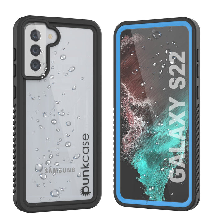 Galaxy S22 Water/ Shock/ Snow/ dirt proof [Extreme Series] Slim Case [Light Blue] (Color in image: Light blue)