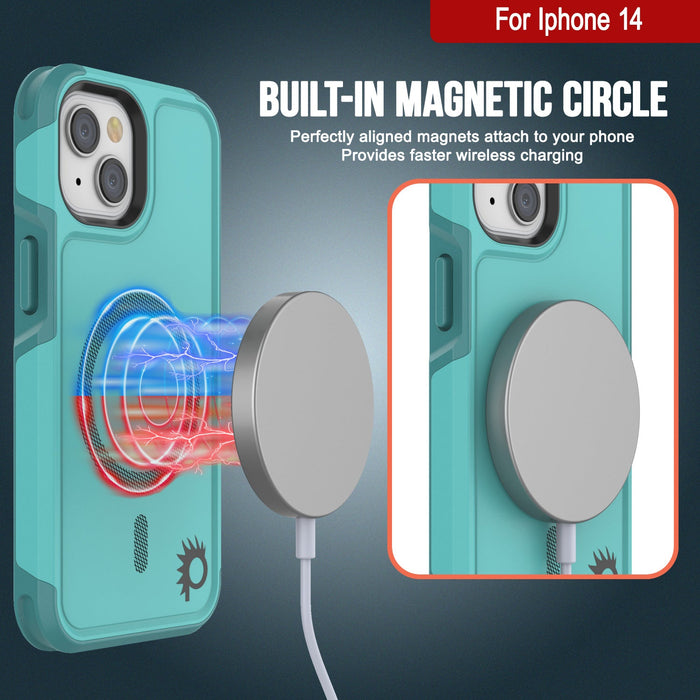 Built-in MAGNETIC CIRCLE Perfectly aligned magnets attach to your phone Provides faster wireless charging 