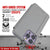 Punkcase iPhone 14 Pro Max Reflector Case Protective Flip Cover [Silver]