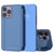 Punkcase iPhone 14 Pro Reflector Case Protective Flip Cover [Blue]