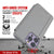Punkcase iPhone 14 Pro Reflector Case Protective Flip Cover [Silver]