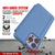 Punkcase iPhone 14 Pro Reflector Case Protective Flip Cover [Blue]