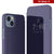Punkcase iPhone 14 Reflector Case Protective Flip Cover [Purple]