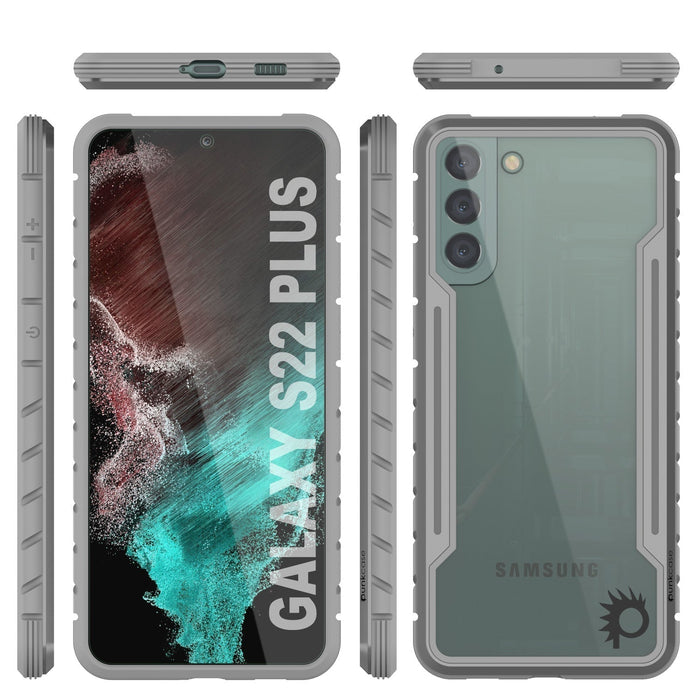 Punkcase S22+ Plus ravenger Case Protective Military Grade Multilayer Cover [Grey] (Color in image: Blue)