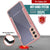 Punkcase S21 ravenger Case Protective Military Grade Multilayer Cover [Rose-Gold] (Color in image: Red)