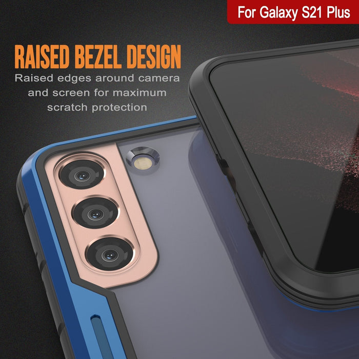 Punkcase S21+ Plus ravenger Case Protective Military Grade Multilayer Cover [Blue] (Color in image: Rose-Gold)