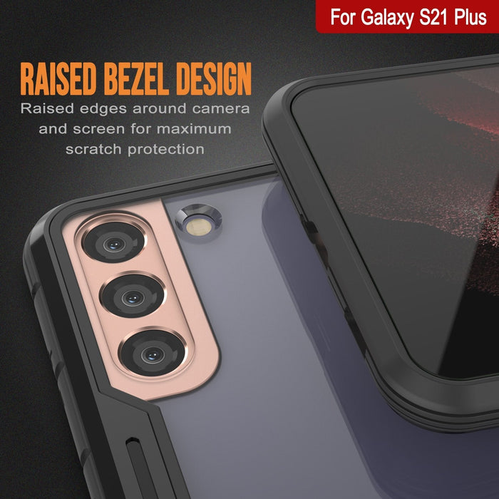 Punkcase S21+ Plus ravenger Case Protective Military Grade Multilayer Cover [Black] (Color in image: Rose-Gold)