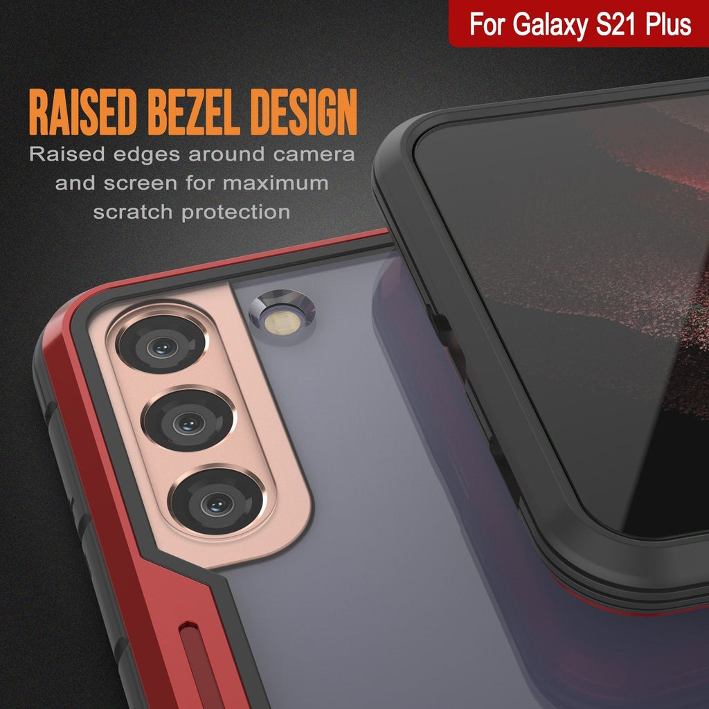 Punkcase S21+ Plus ravenger Case Protective Military Grade Multilayer Cover [Red] (Color in image: Grey)