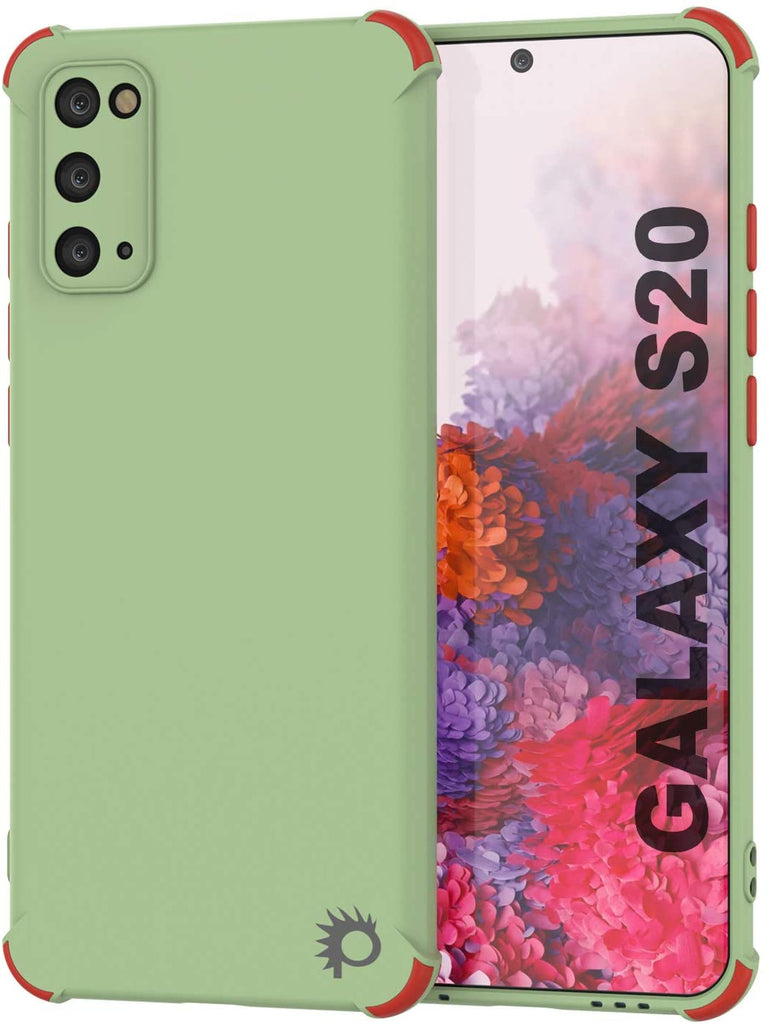 Punkcase Protective & Lightweight TPU Case [Sunshine Series] for Galaxy S20 [Light Green] (Color in image: Light Green)