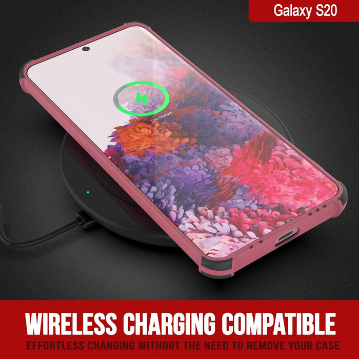 Punkcase Protective & Lightweight TPU Case [Sunshine Series] for Galaxy S20 [Rose] (Color in image: Pink)