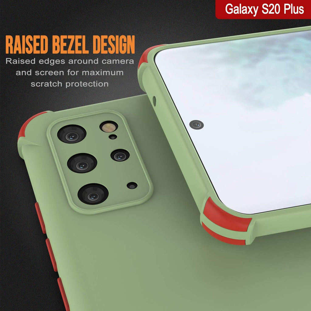 Punkcase Protective & Lightweight TPU Case [Sunshine Series] for Galaxy S20+ Plus [Light Green] (Color in image: Rose)
