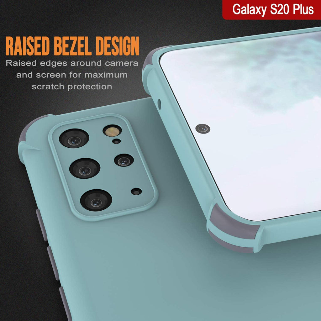 Punkcase Protective & Lightweight TPU Case [Sunshine Series] for Galaxy S20+ Plus [Teal] (Color in image: Black)
