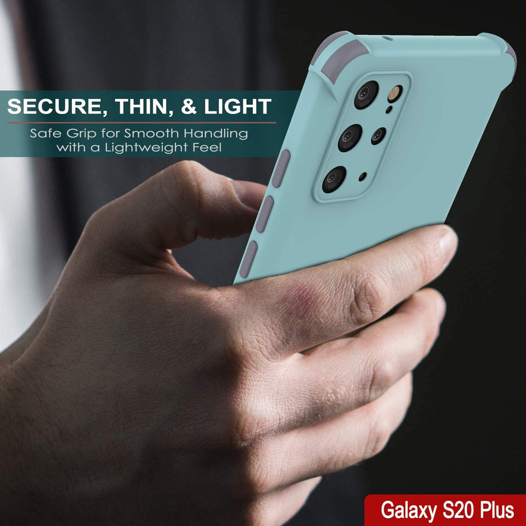 Punkcase Protective & Lightweight TPU Case [Sunshine Series] for Galaxy S20+ Plus [Teal] (Color in image: Pink)