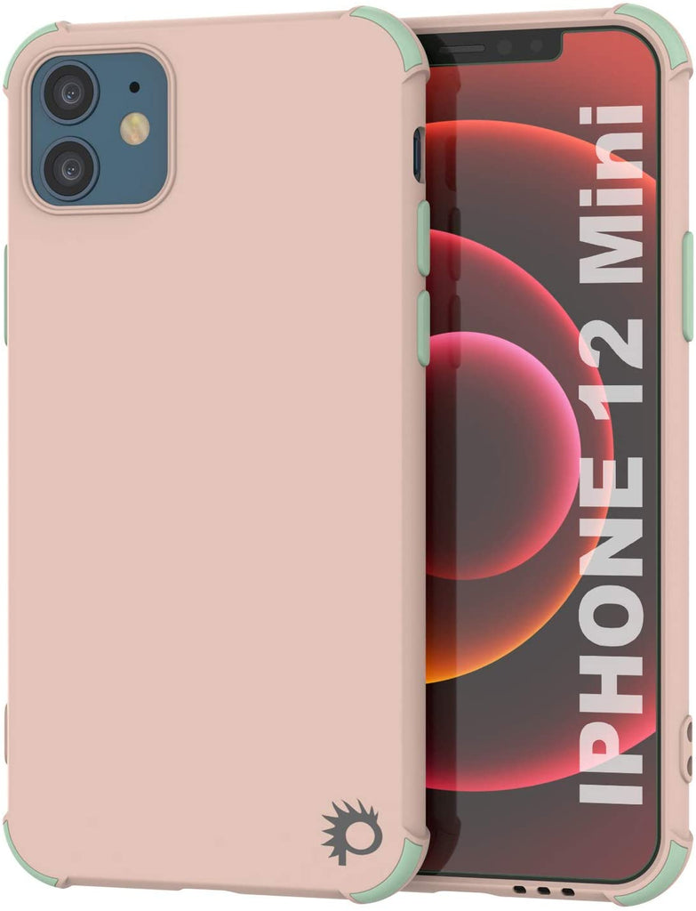 Punkcase Protective & Lightweight TPU Case [Sunshine Series] for iPhone 12 Mini [Pink] (Color in image: Pink)