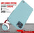 Punkcase Protective & Lightweight TPU Case [Sunshine Series] for iPhone 12 Pro [Teal] (Color in image: Dark Green)