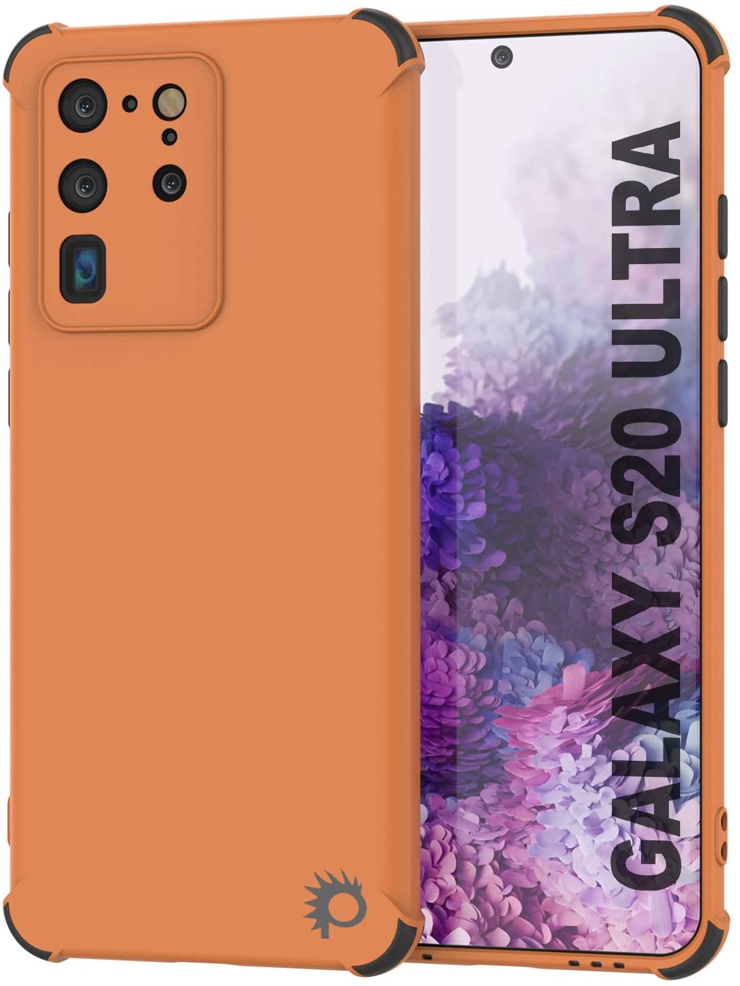 Punkcase Protective & Lightweight TPU Case [Sunshine Series] for Galaxy S20 Ultra [Orange] (Color in image: Orange)