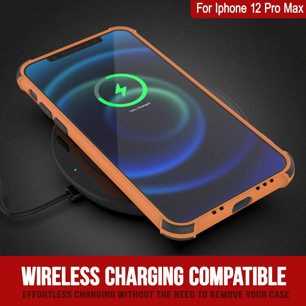 Punkcase Protective & Lightweight TPU Case [Sunshine Series] for iPhone 12 Pro Max [Orange] (Color in image: Pink)