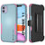 Punkcase for iPhone 11 Belt Clip Multilayer Holster Case [Patron Series] [Mint-Pink] (Color in image: Mint-Pink)
