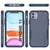 Punkcase for iPhone 11 Belt Clip Multilayer Holster Case [Patron Series] [Navy] (Color in image: Mint-Pink)
