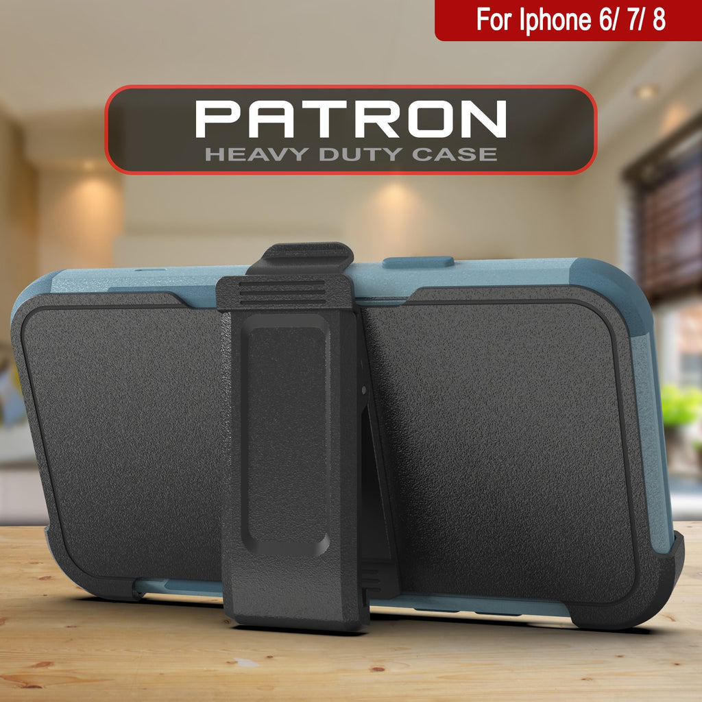 Punkcase for iPhone 6 Belt Clip Multilayer Holster Case [Patron Series] [Mint] (Color in image: Navy)
