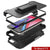 Punkcase for iPhone 7 Belt Clip Multilayer Holster Case [Patron Series] [Black] 