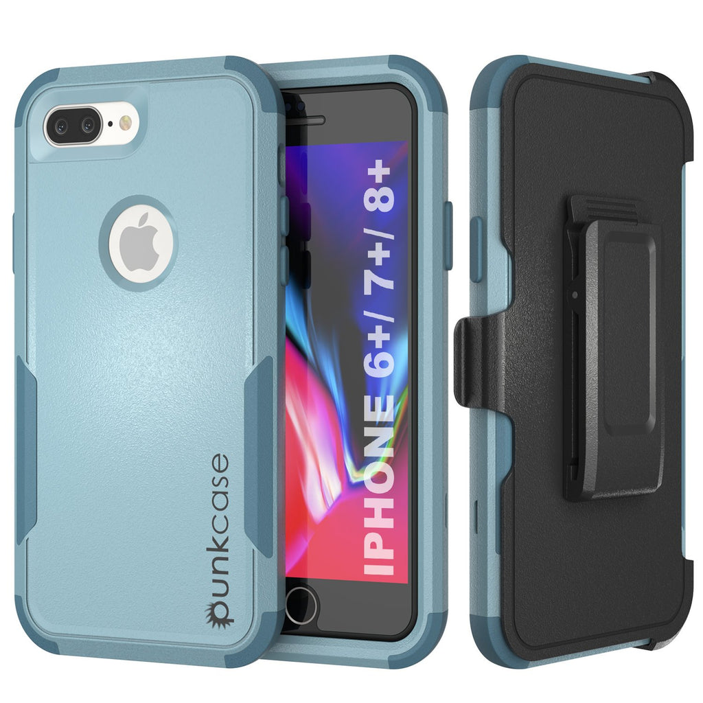 Punkcase for iPhone 6+ Plus Belt Clip Multilayer Holster Case [Patron Series] [Mint] (Color in image: Mint)