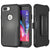 Punkcase for iPhone 7+ Plus Belt Clip Multilayer Holster Case [Patron Series] [Black] (Color in image: Black)